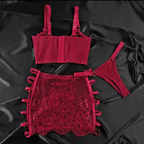 Amber™ | Set Lenjerie Roșie Dorință
