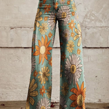 Cirilla | Pantaloni palazzo cu imprimeu floral