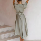 Elina™ | Rochie midi cu detaliu sub formă de nod
