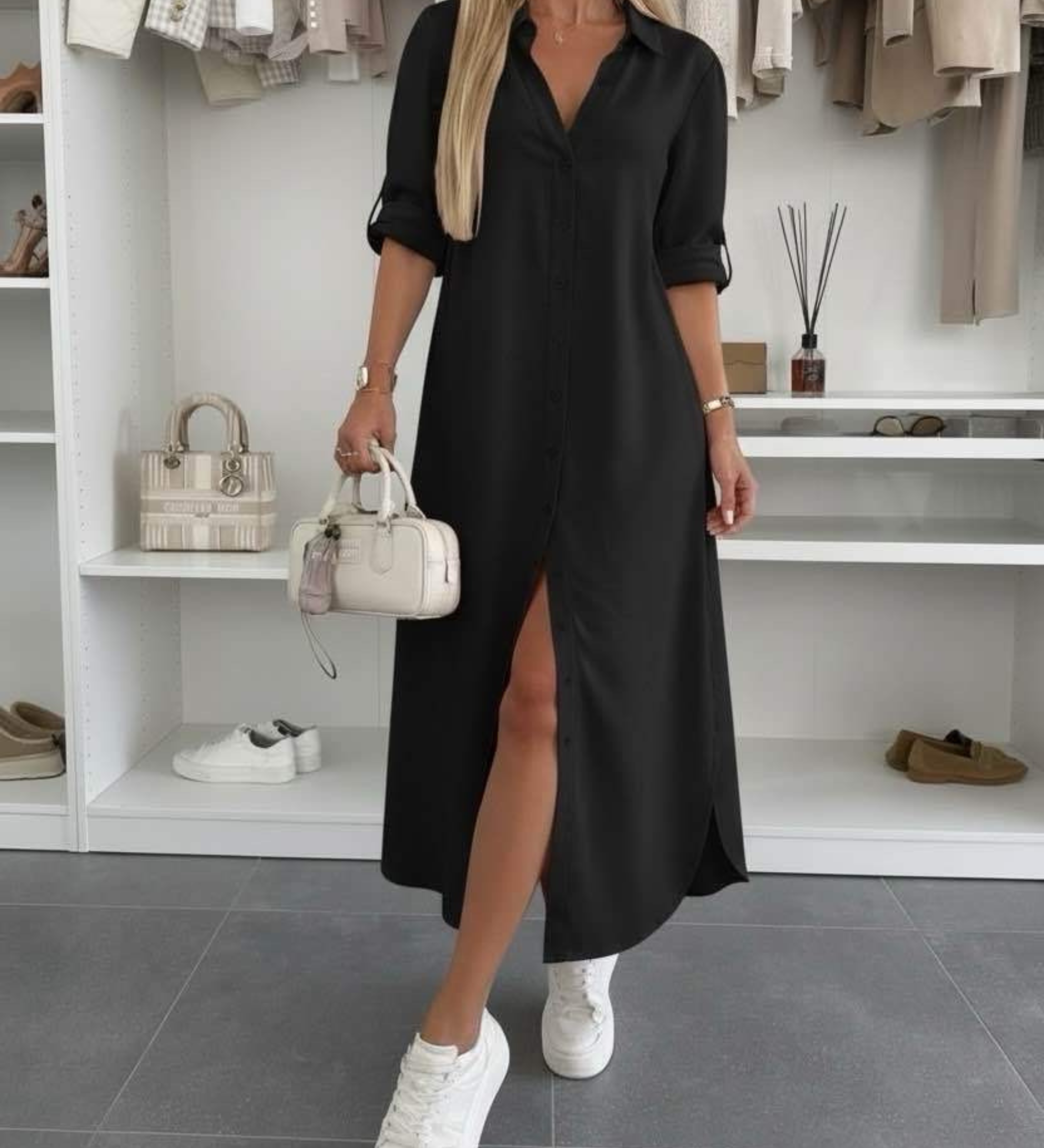 Jimena | Rochie cămașă supradimensionată
