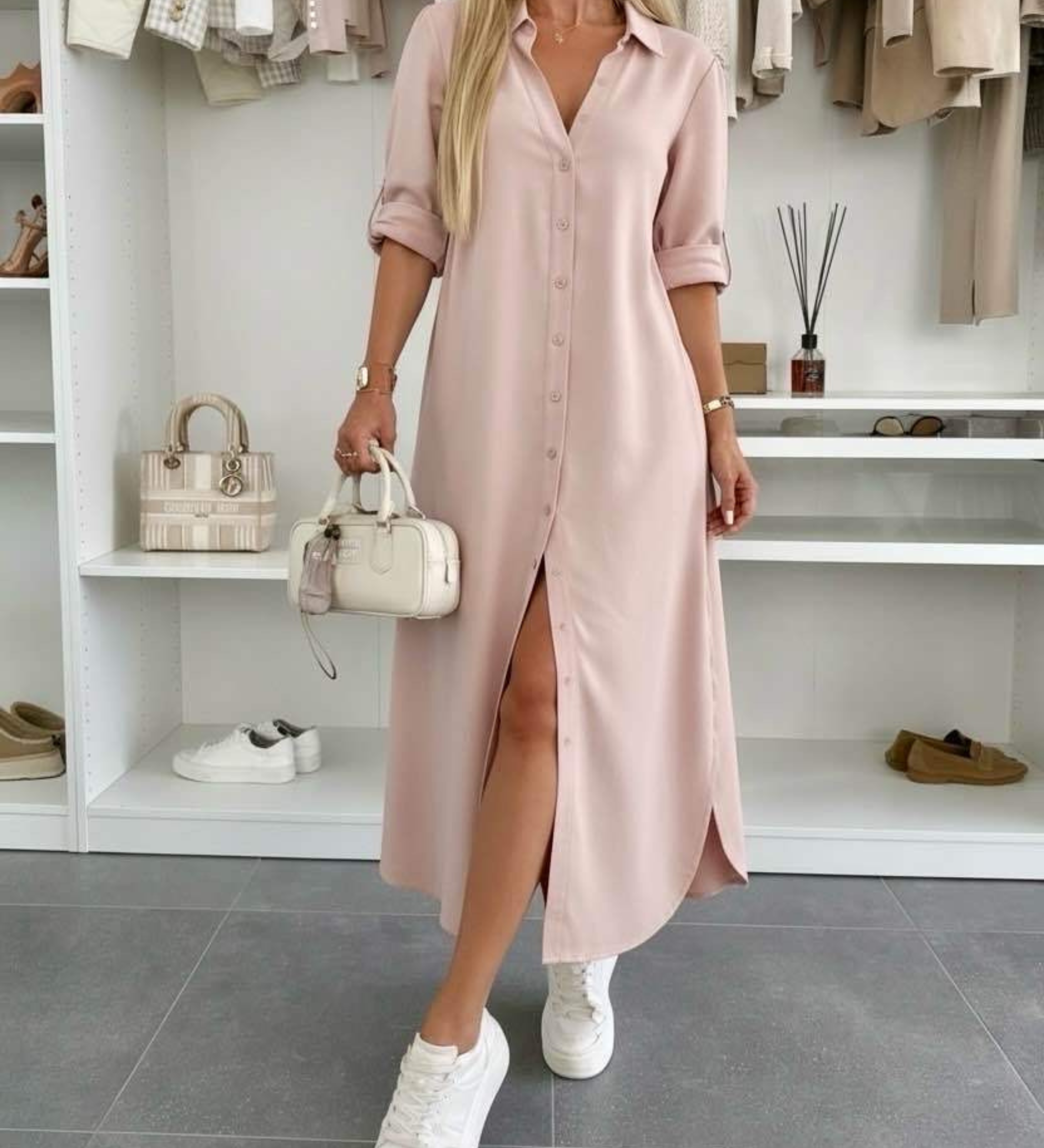 Jimena | Rochie cămașă supradimensionată