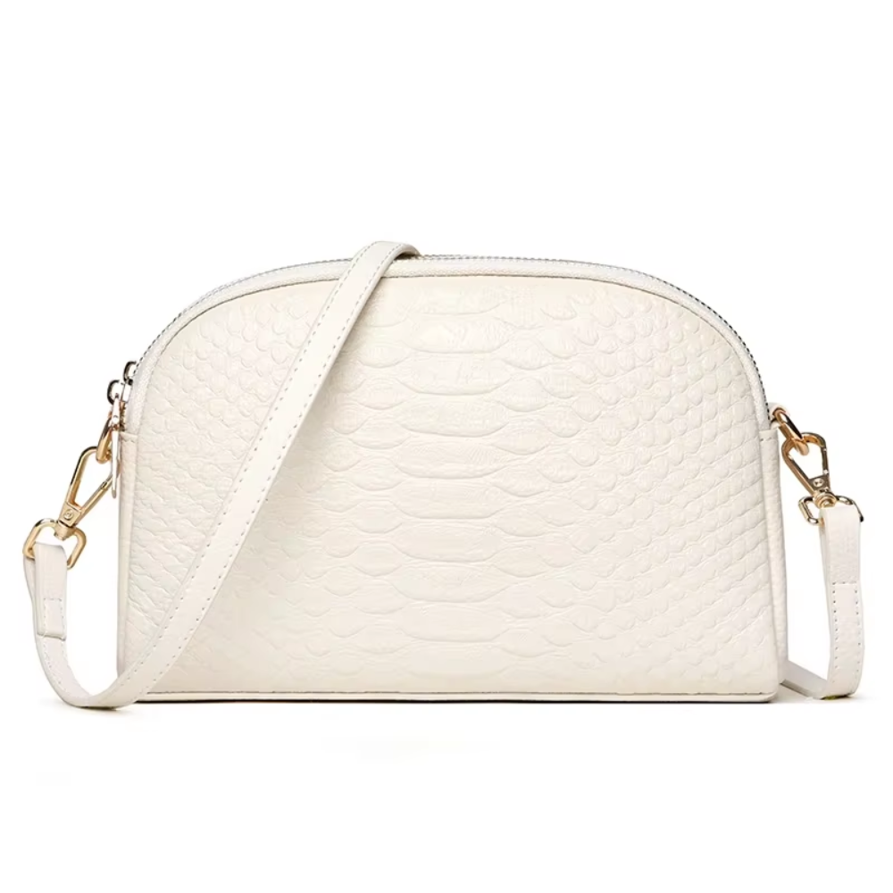 Culoarea | Belle mini geantă crossbody din piele ecologică cu model crocodil