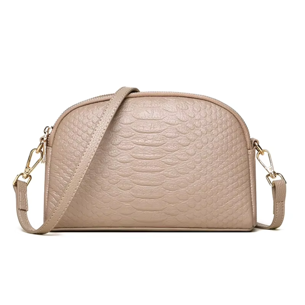 Culoarea | Belle mini geantă crossbody din piele ecologică cu model crocodil
