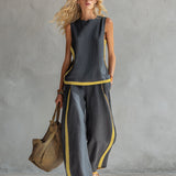 Leila | Set elegant complet din bumbac și in