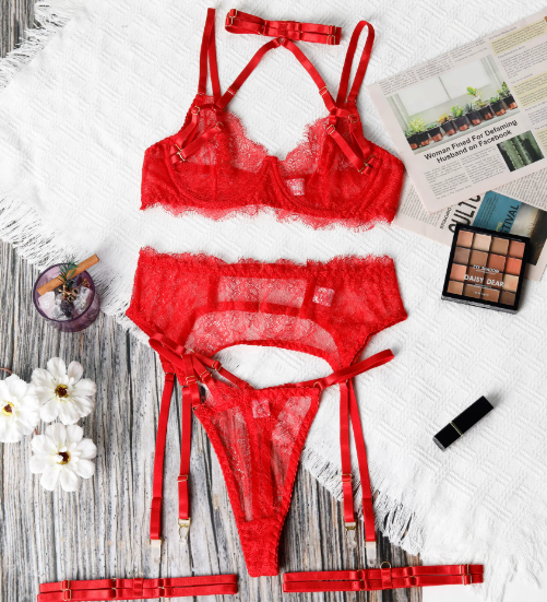 Ariana™ | Set de lenjerie din dantelă Midnight Elegant