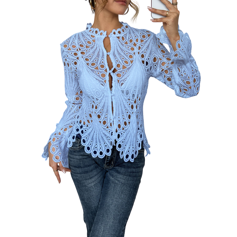 Sara – Bluză modernă cu detalii goale