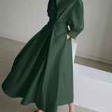 Clémence – Rochie de Damă Lungă Elegantă Fluidă din Material Ușor