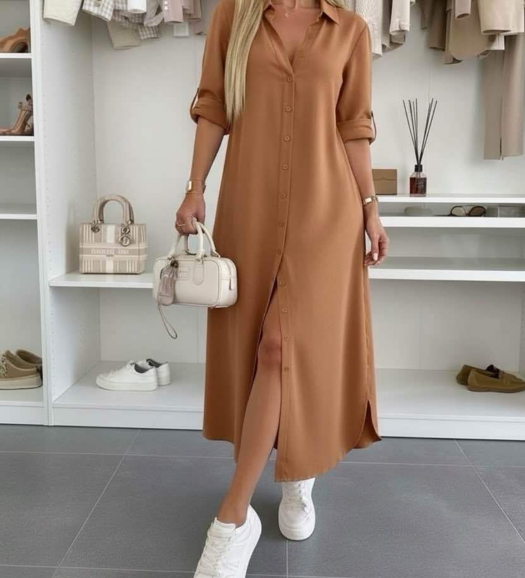 Jimena | Rochie cămașă supradimensionată