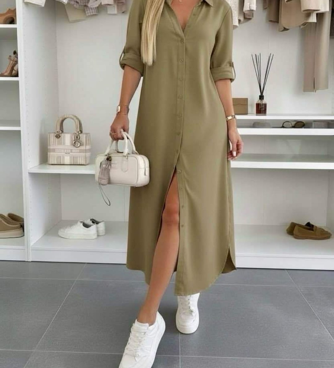 Jimena | Rochie cămașă supradimensionată