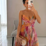 Giselle – Rochie maxi fermecătoare cu imprimeu floral