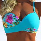 Teresa | bikini cu imprimeu contrastant