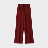 Pantaloni cu Talie Înaltă și Picior Larg