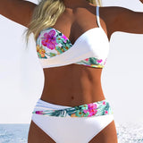Teresa | bikini cu imprimeu contrastant