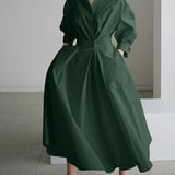 Clémence – Rochie de Damă Lungă Elegantă Fluidă din Material Ușor
