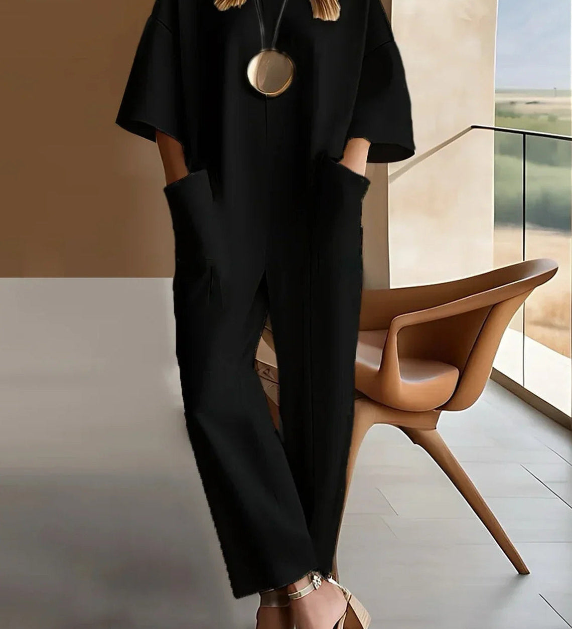 Claudia | Salopetă Elegantă Fluidă