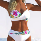 Teresa | bikini cu imprimeu contrastant