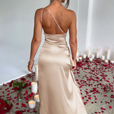 Aine | Rochie Asimetrică din Satin