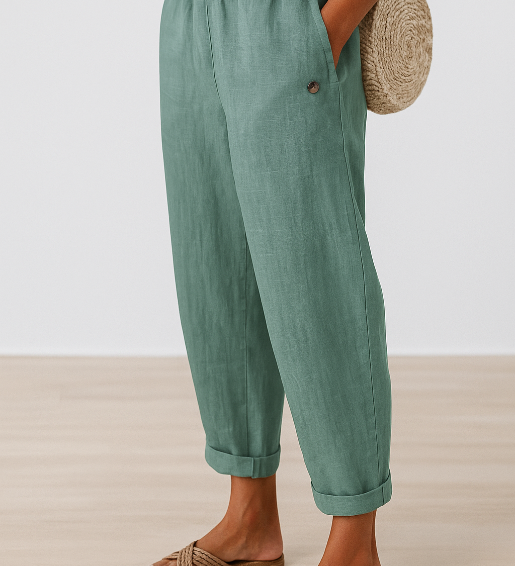 Noraya | Pantaloni eleganți cu buzunare laterale