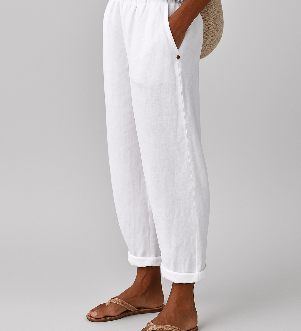 Noraya | Pantaloni eleganți cu buzunare laterale