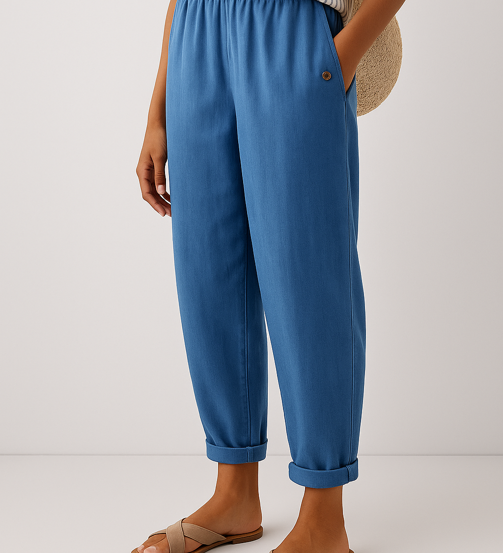 Noraya | Pantaloni eleganți cu buzunare laterale