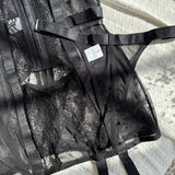 Alessandra™ | Rochie de Noapte Satinată Neagră Mirage