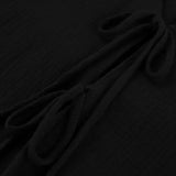 Set format din pantaloni scurți și Albastruză cu mânecă lungă, cu detaliu de fundă