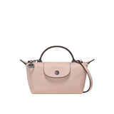 Geantă mini din piele Longchamp - Roz