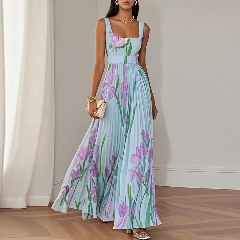Isla | Rochie Maxi Florală Elegantă