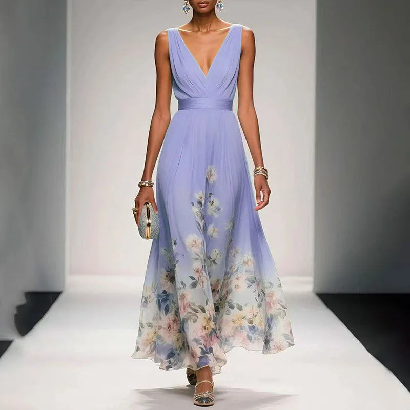 Arabella | Rochie Maxi Florală Fluidă