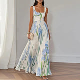 Isla | Rochie Maxi Florală Elegantă