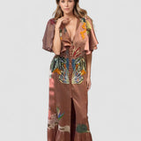 Zoe™ | Rochie maxi boho brodată
