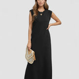 Therese™ | Rochie maxi fără mâneci în stil minimalist