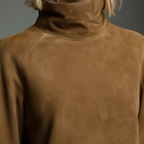 Sara | Rochie mini lejeră din suede cu Galbener înalt