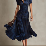 Florença | Rochie maxi elegantă din șifon vintage