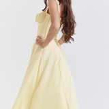 Vivienne – Rochie Midi de Damă cu Culoareset Romantic Albastrumarin