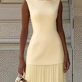 Molly | Rochie lungă plisată