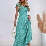 Mia | Rochie Florală cu Fante