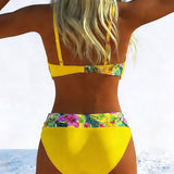Teresa | bikini cu imprimeu contrastant