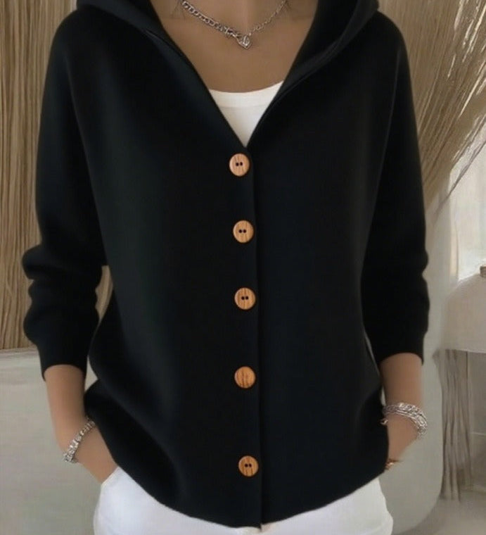 Fleur | Cardigan moale cu glugă