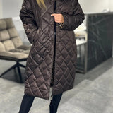 Ofira – Palton cu umplutură matlasată reversibilă și căptușeală cu model de panteră